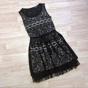 BeBop Black Lace Cocktail Dress